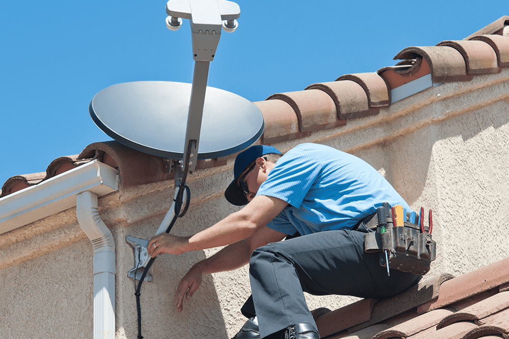 Satellite dish installation - Electrician Guildford